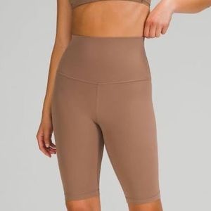Lululemon brown biker shorts